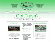 Tablet Screenshot of dumpsterfast.com